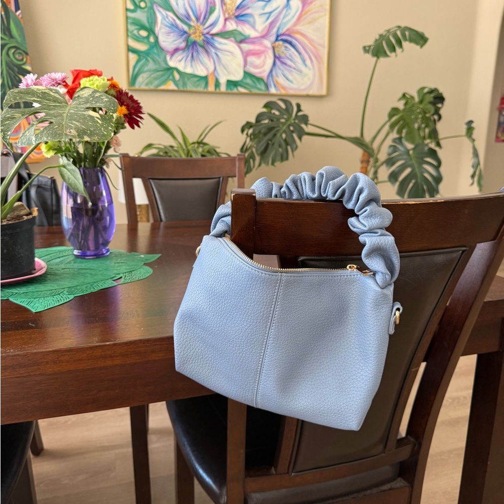 Chic Light Blue Women's Shoulder Bag